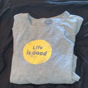 oversized life is good tee